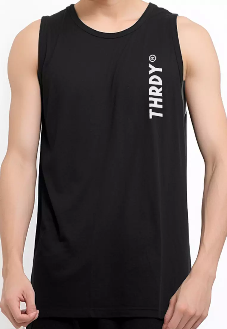 MTL43 Kaos Kutung Pria Casual Svn Thrdy Ver Dakir Hitam