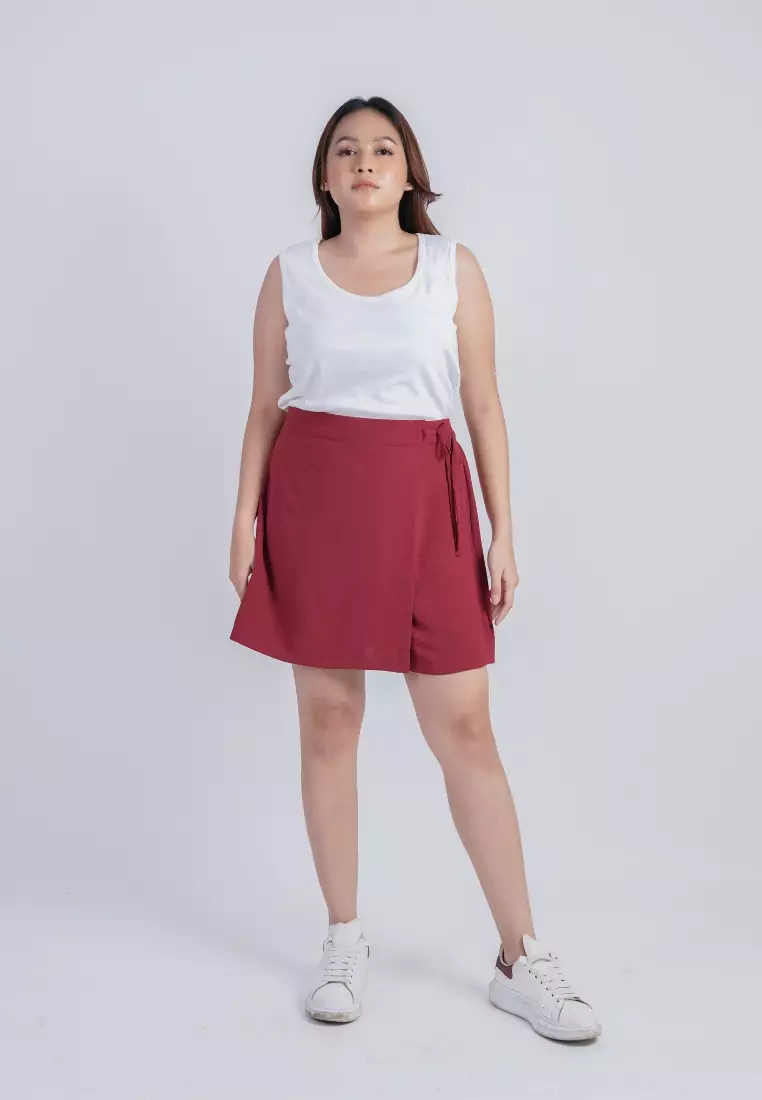 plus size ae ra skort maroon