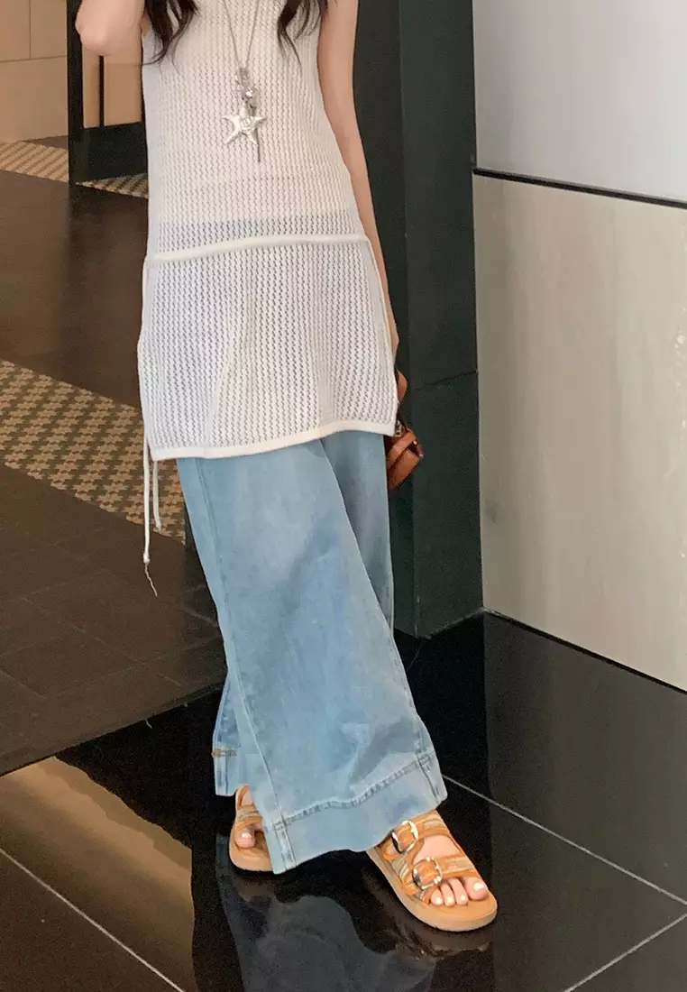 Double Strap Buckle Flat Sandals WW393-8