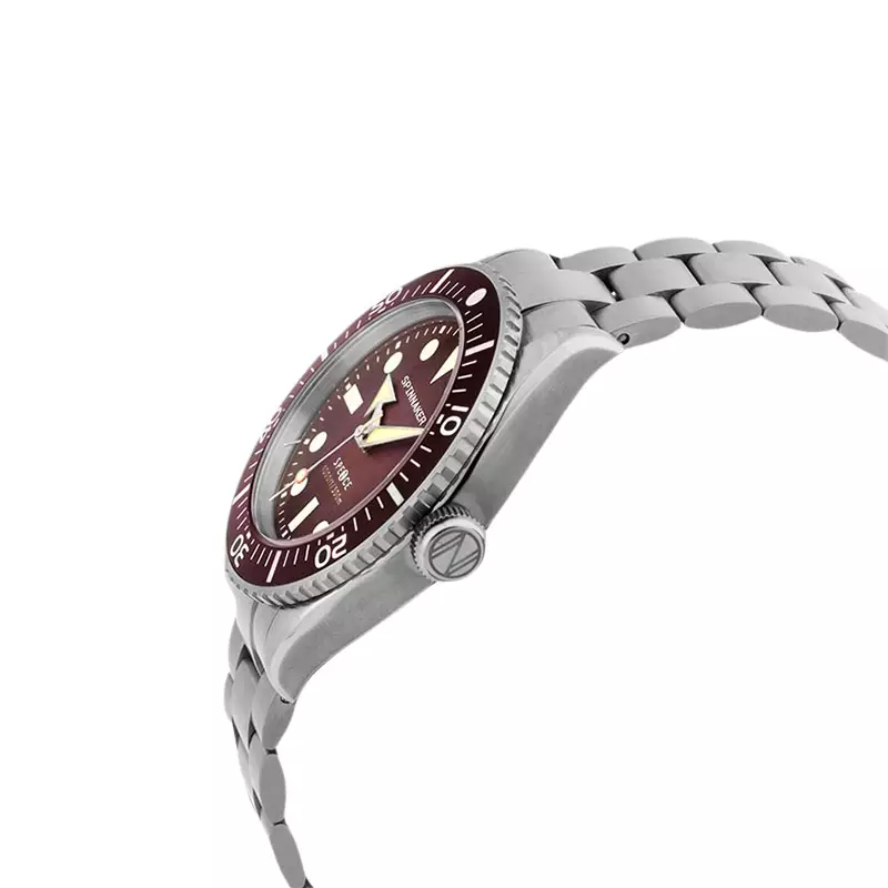 Jam Tangan Pria Spinnaker Spence 300 SP-5097-55 Crimson Red Dial Stainless Steel Strap + Extra Strap