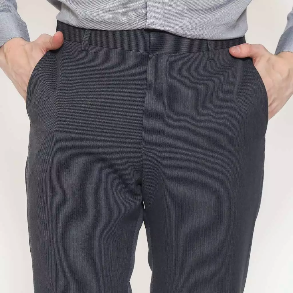 Schoeller Celana Panjang Pria Slim Fit, Reguler Fit – Abu Hitam – TITAN-PL
