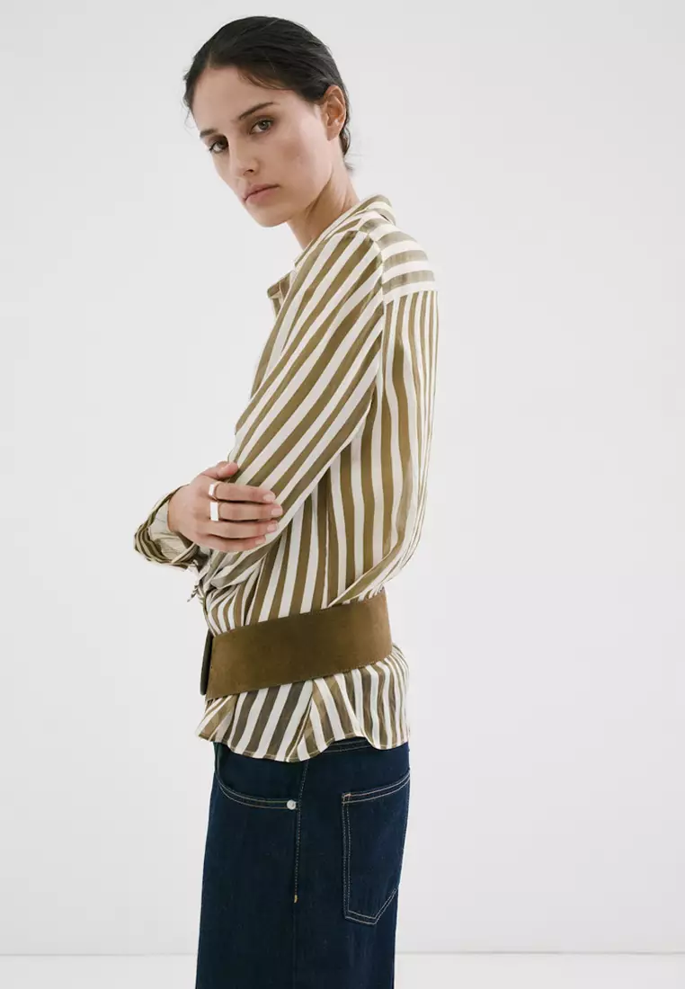Semi-Transparent Striped Shirt