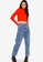 H&M red Cropped Turtleneck Top 3A6BCAA2D5350AGS_3