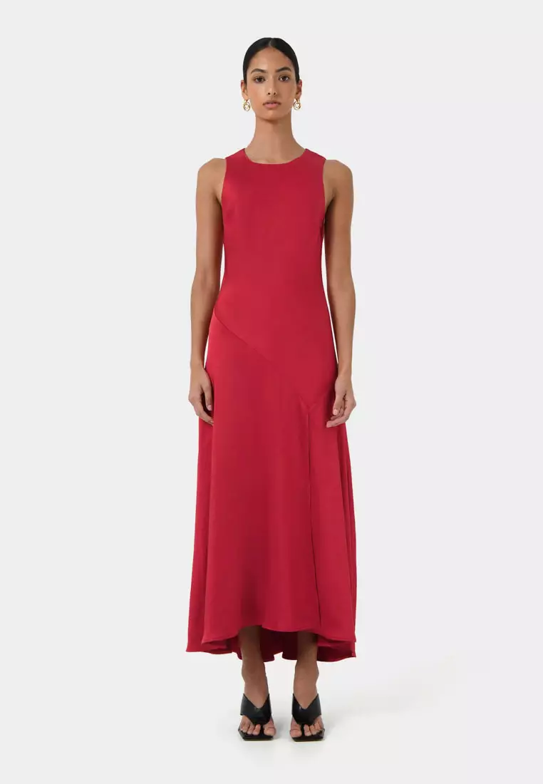 Louisa Satin Bias Dress