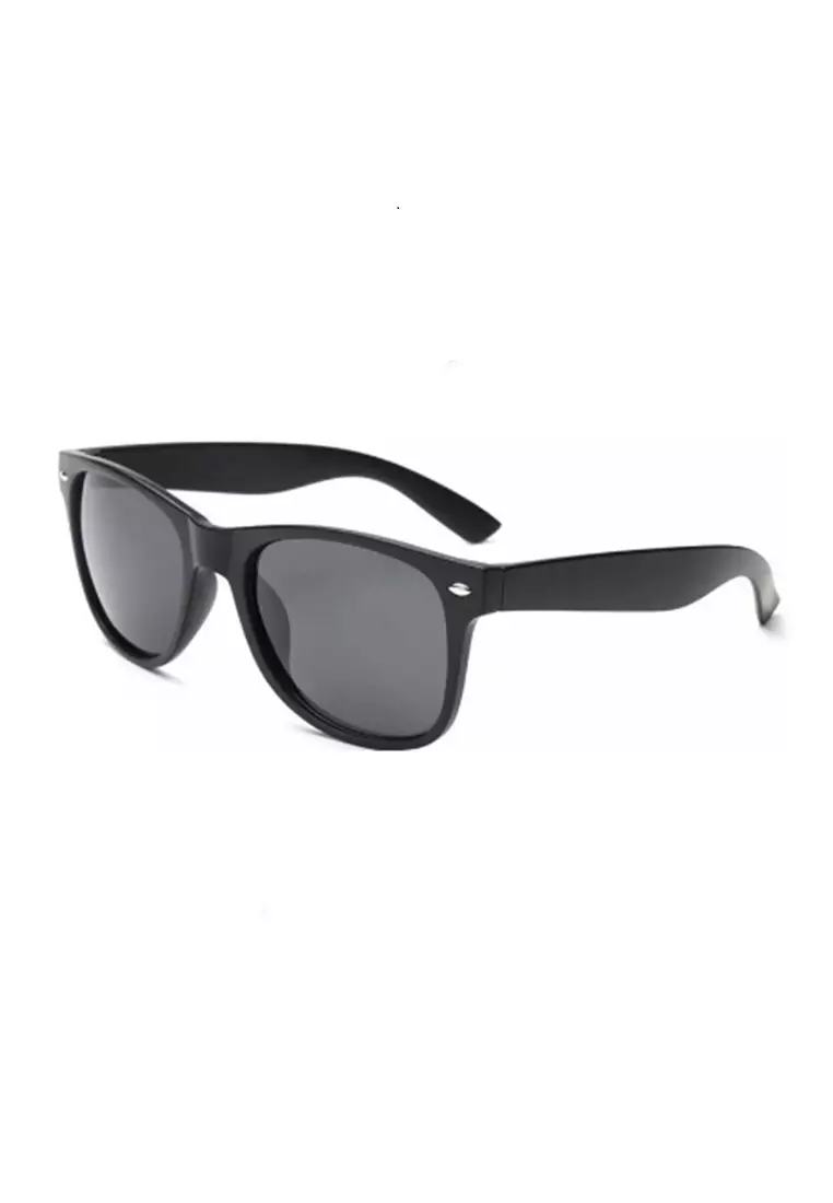 Mackenzie Kacamata Pria & Wanita Retro Style UV Protection Frame Material Plastic ORIGINAL - Black