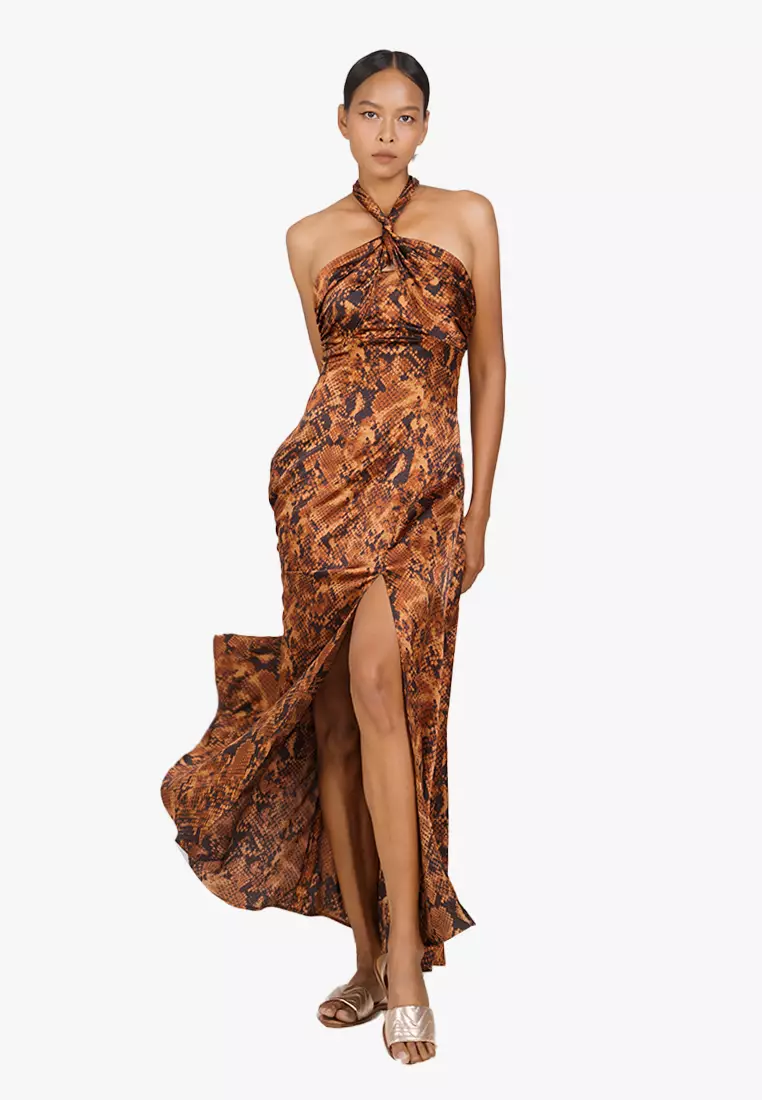 New Linen New Horizon Maxi Silk Dress