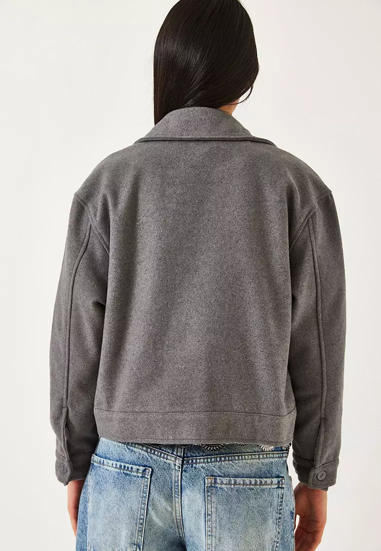 Women's Soft Cashmere Crop Jacket Mbms013 60501013