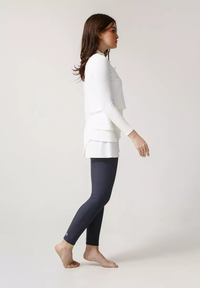 LANUUK Lula Modest Swim Dress – White