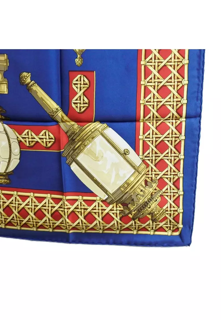 Pre-Loved Hermès Feux De Route Silk Scarf 90