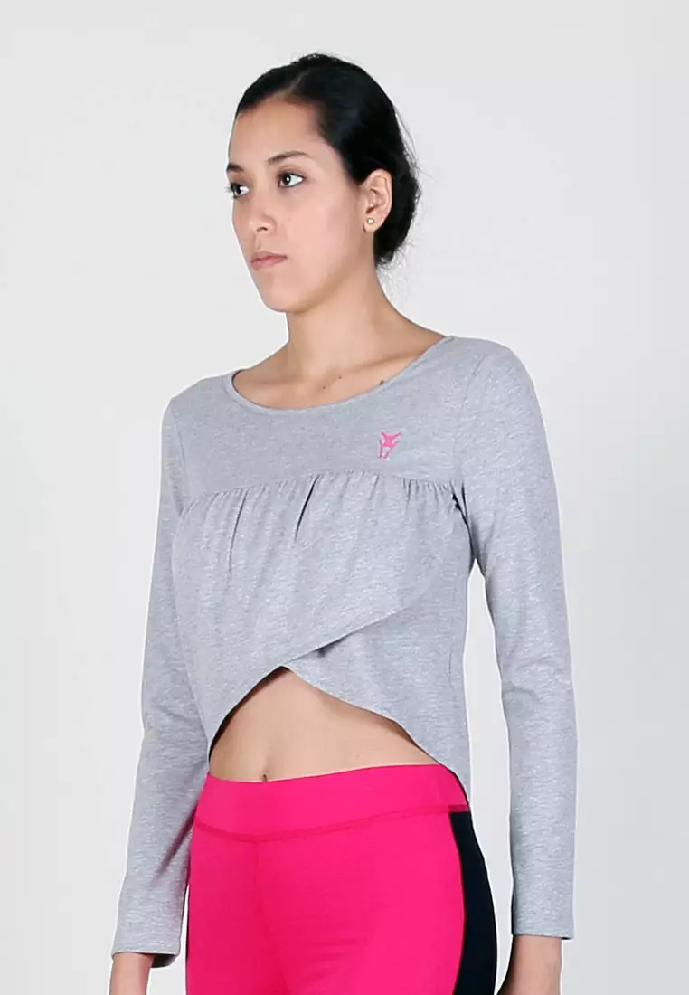 Women Overlap Long Sleeve Top