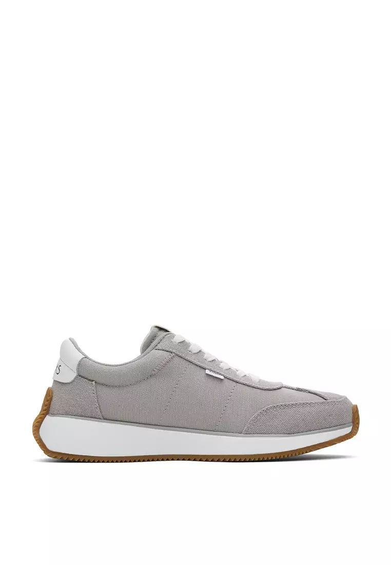 Discount on Toms  shoes - SKU: Sneakers Wyndon Women - Drizzle Grey Slubby Woven Washed Canvas