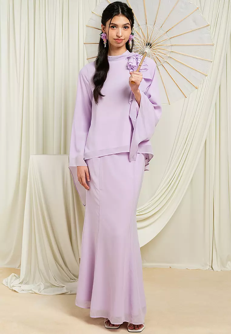 Adra Ruffles Kurung Set