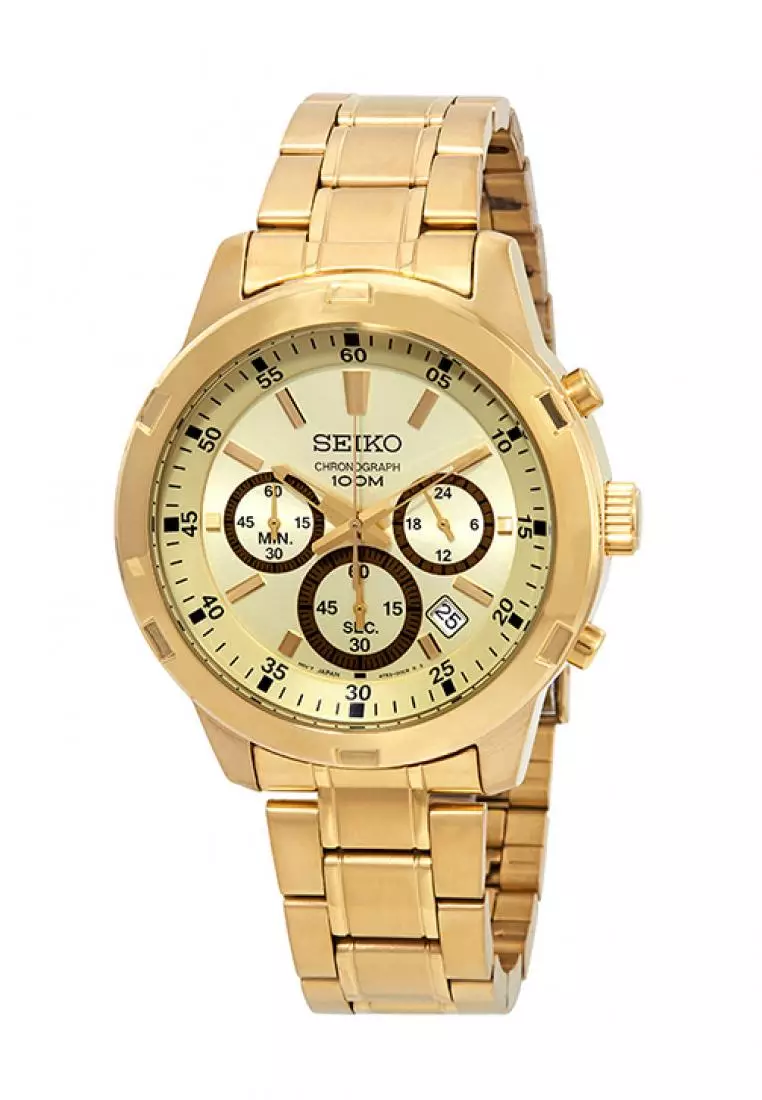 Harga jam seiko chronograph 100m clearance original