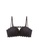 ZITIQUE black Women's 3/4 Cup Floral Lace Pattern Wire-free Push Up Padded Lingerie Set (Bra And Underwear) - Black 00C66US157BAD0GS_2