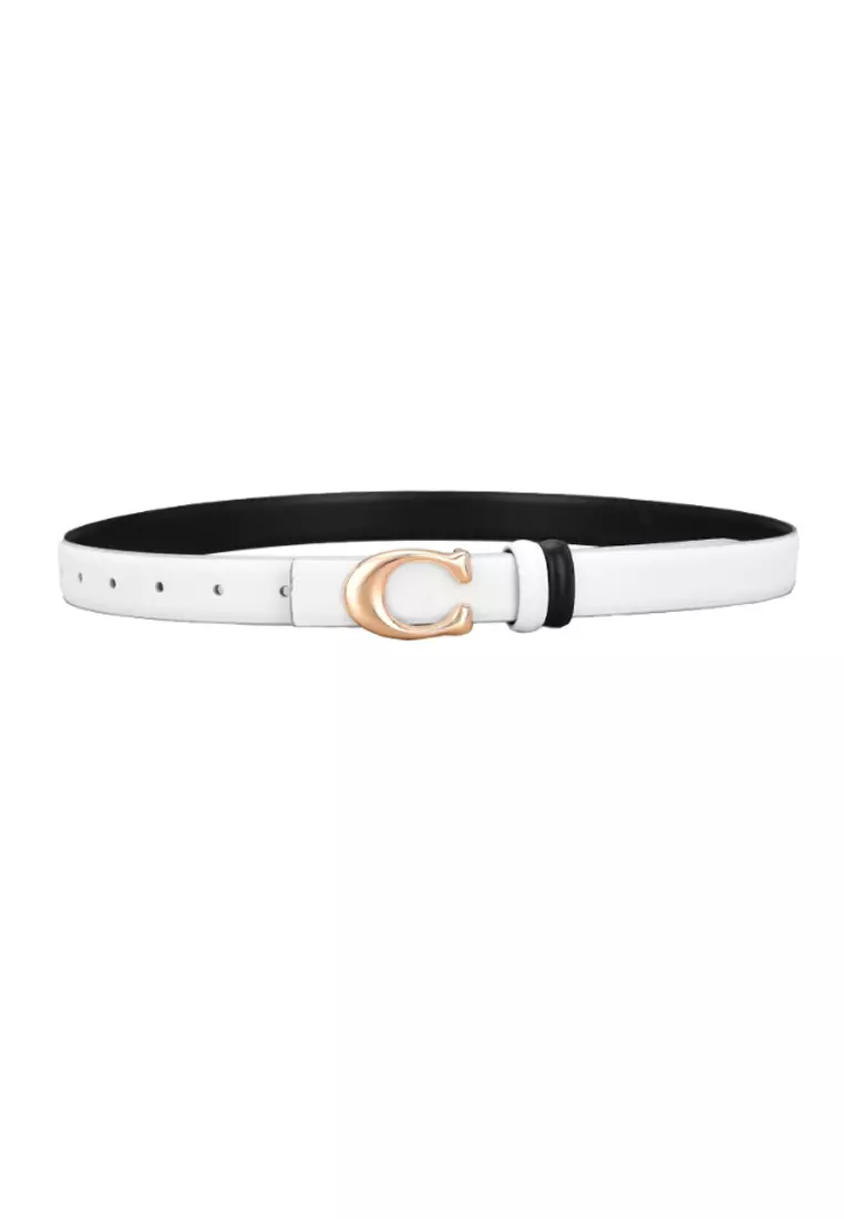 White Women Genuine Leather Belt KCBELT1055a