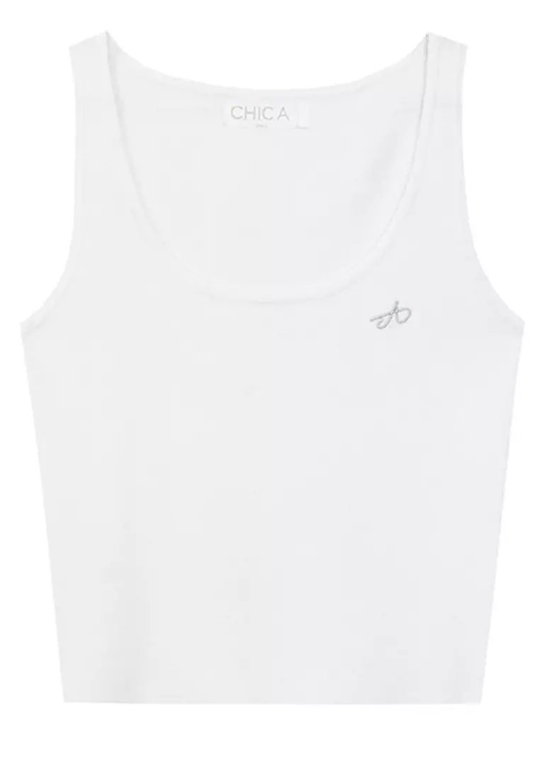 Embroidered Logo Tank Top