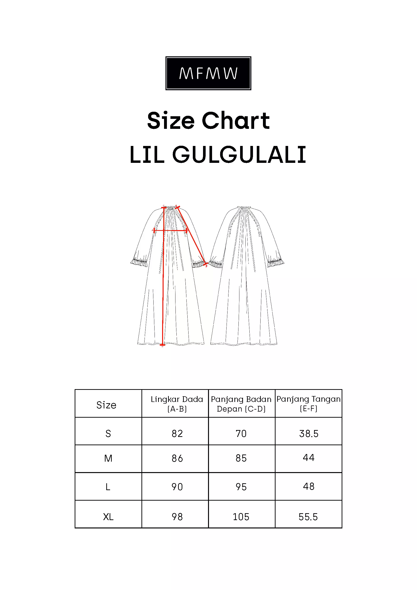 MFMW Lil Gulgulali Dress Gamis Anak Cream Motif Bunga