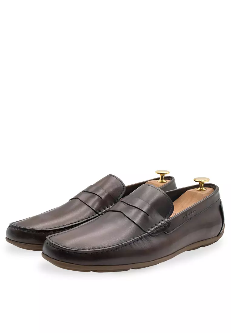 Gregores Walnut Penny Moccasins