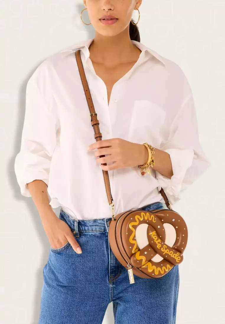 Kate Spade NYC 3D Pretzel Crossbody Big Apple Multi