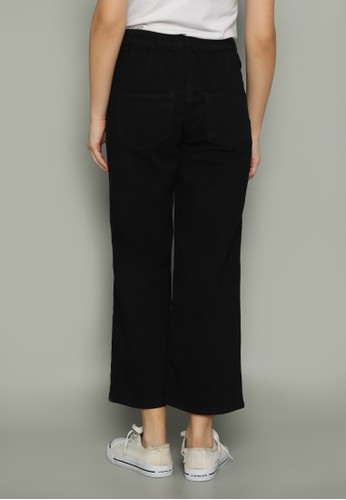 Jual Nuber Clover Celana Boyfriend Highwaist Elastic Jeans Wanita Kulot