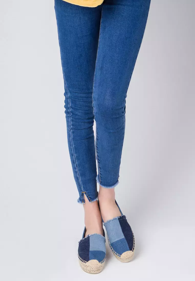 Color Matching Denim Espadrilles HB1111