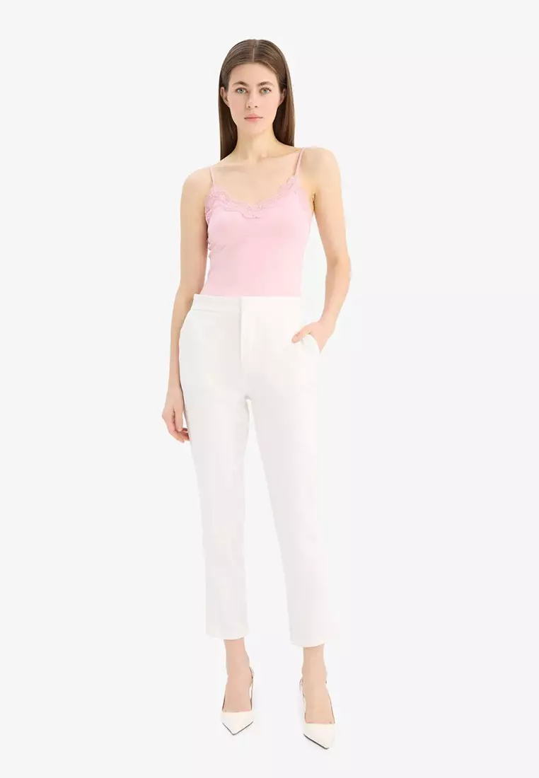 Slim Fit Slim Fit V-Neck Lace Snap Body E8483Ax25Sp