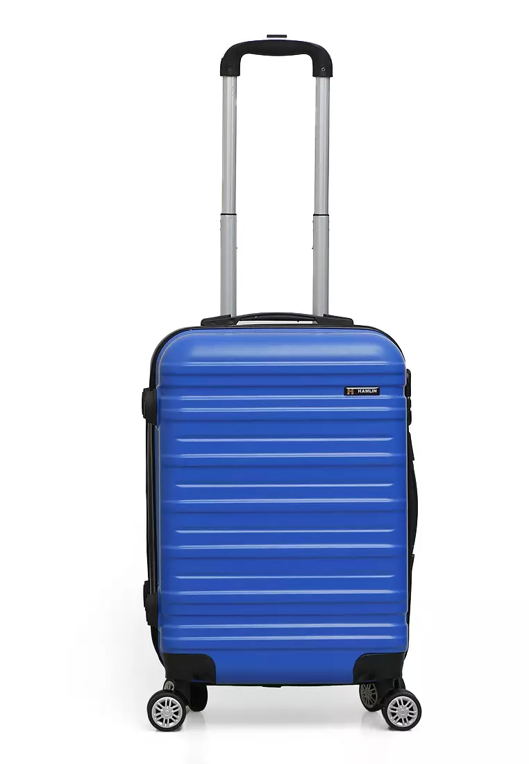 Carlton Tas Koper Fashion Unisex Size 20 Inch Suitcase Number Code Lock Material Fiber ABS ORIGINAL - Blue