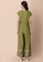 Indya green Olive Green Geo Printed Jumpsuit AE932AAB37A511GS_2
