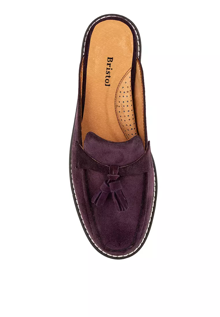 Annika Violet Tassled Mule