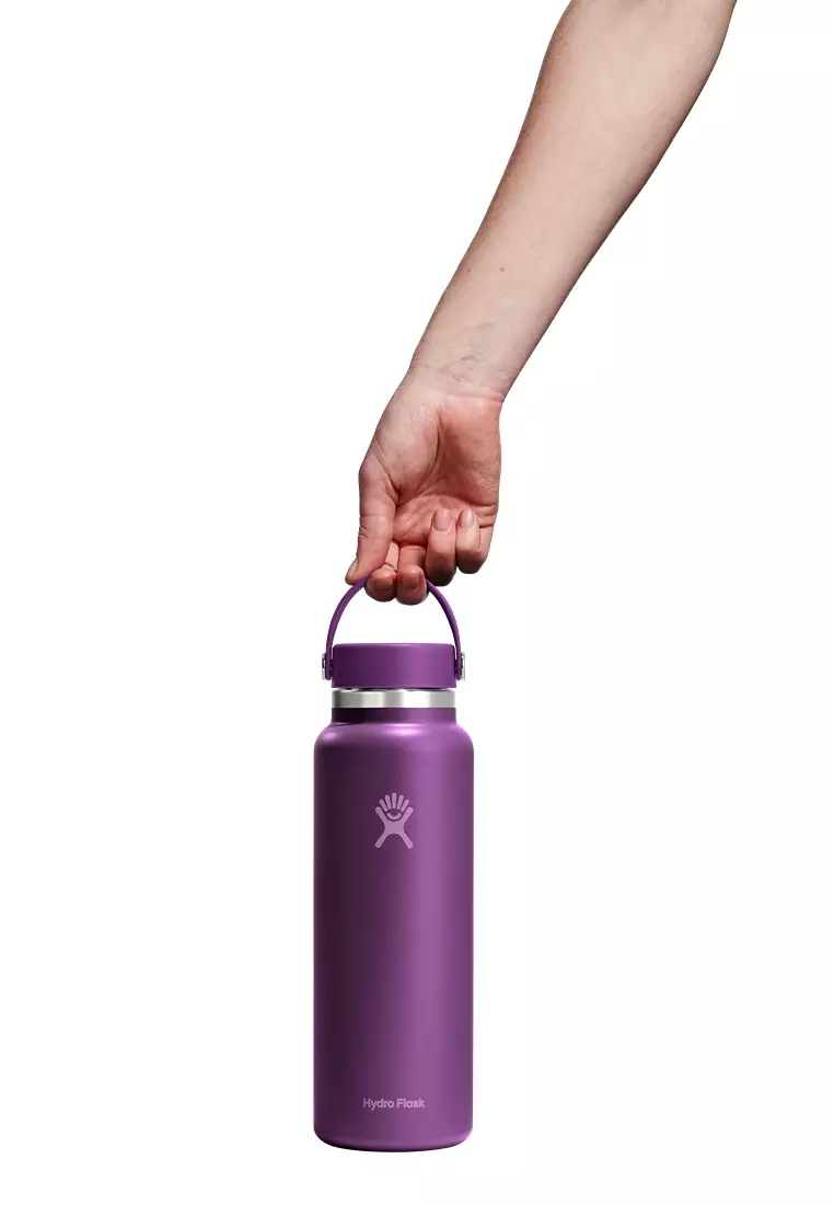 Hydro Flask Stainless Steel Wide Mouth Bottle Beachplum Purple - 40oz