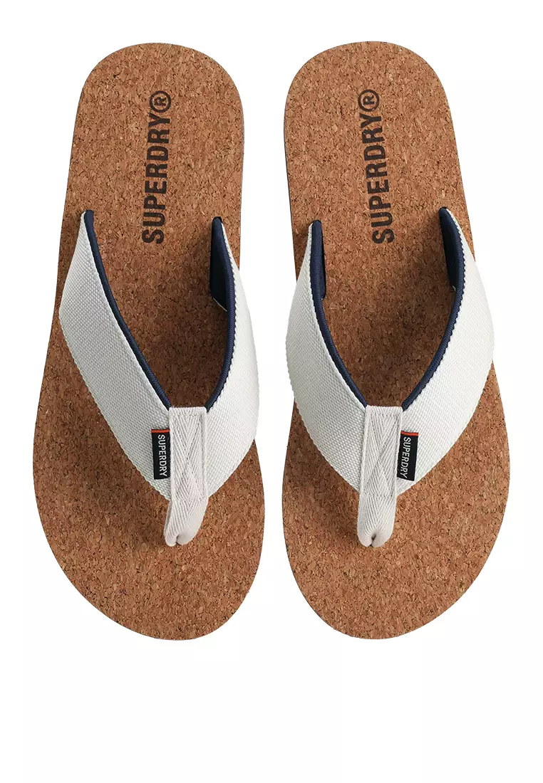 Cork Graphic Flip Flops