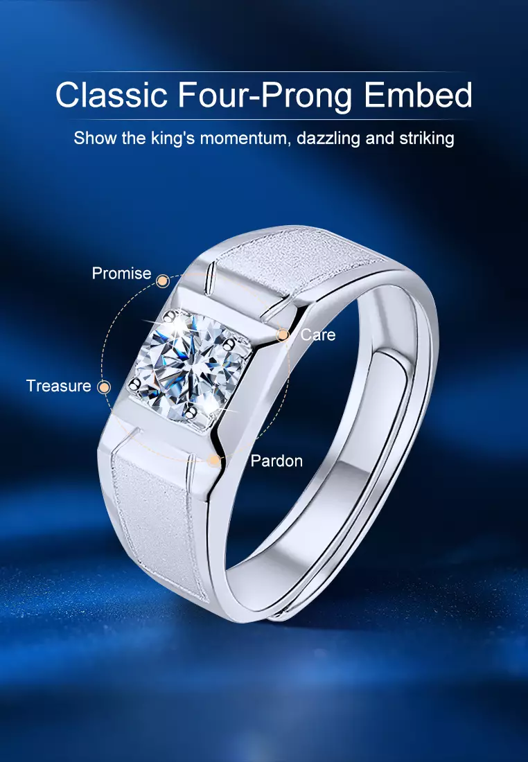 Cincin Pria High Quality Ring 100% Asli Cincin Fashion Cincin Pasangan Cowo Pria