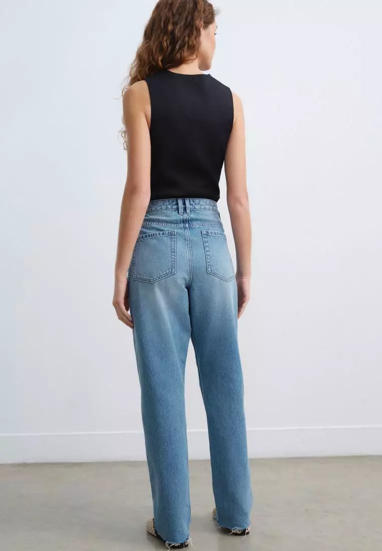 Buy NEXT 100% Cotton Straight Leg Jeans Online ZALORA Malaysia