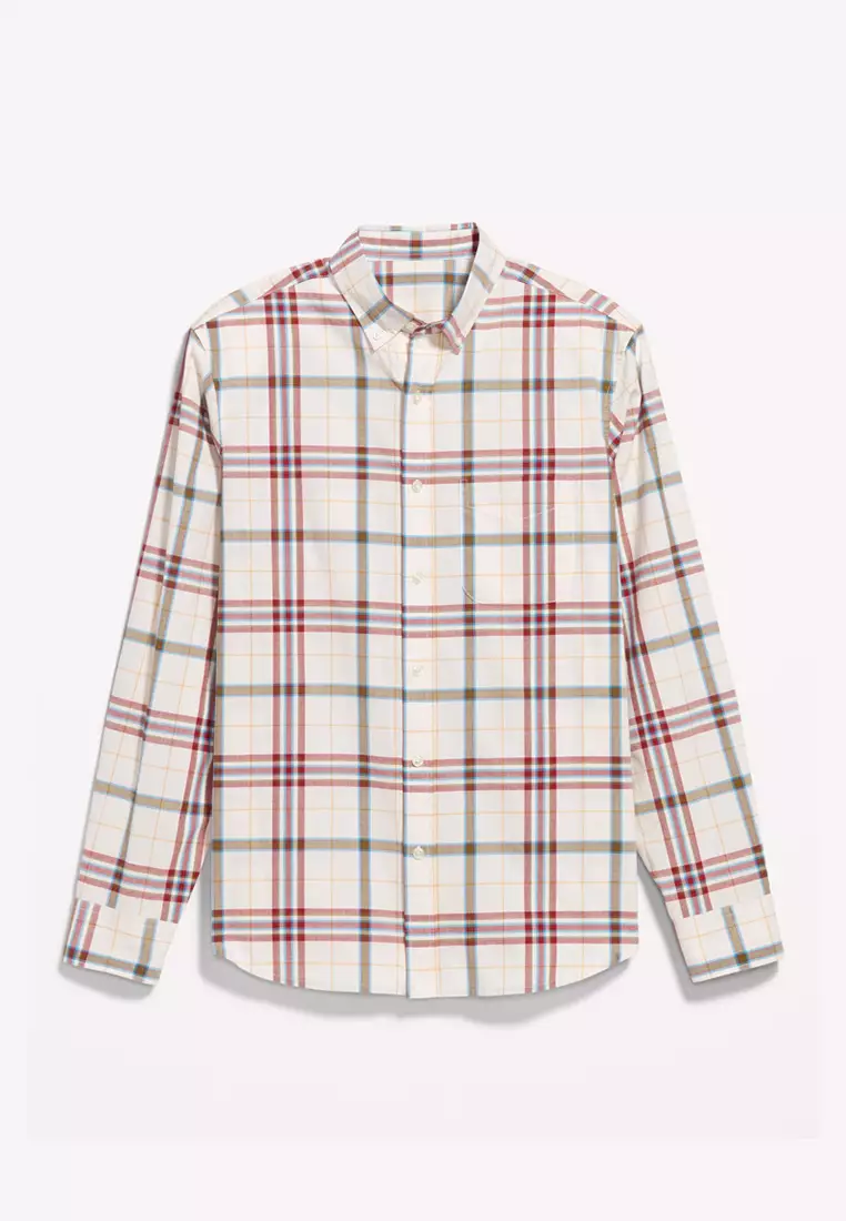 Classic Fit Everyday Plaid Poplin Shirt