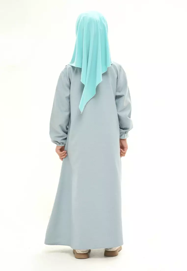 Rabbani - Sarimbit Keluarga Gamis Dress Muslim Anak Bani Batuta Huzya - Sage Green