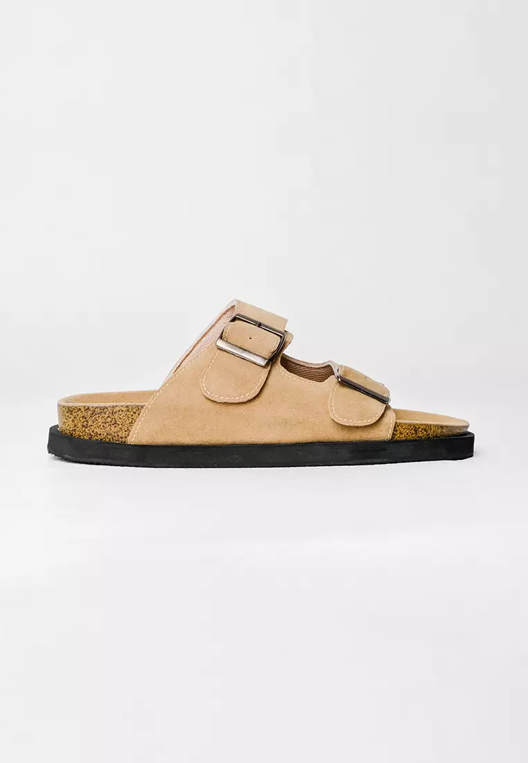 Pamole Sandal Wanita Kekinian Sendal Cewek - Magi Series Cream