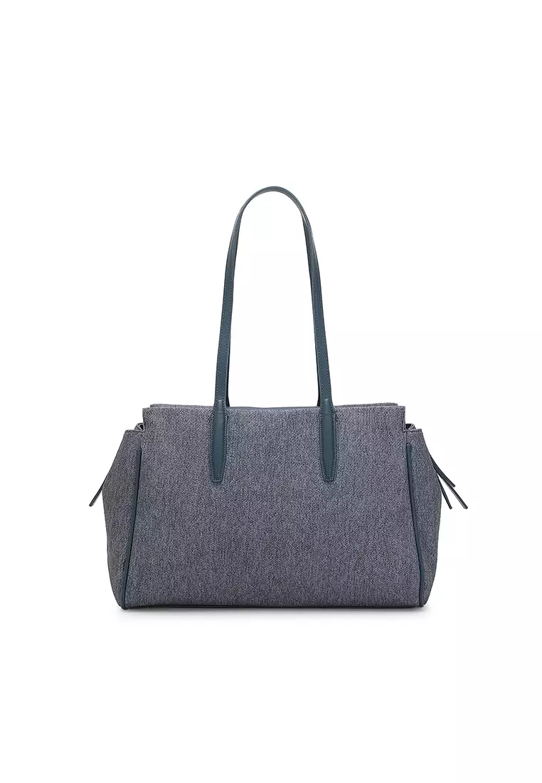 Women's Top Handle Bag / Sling Bag / Crossbody Bag / Shoulder Bag (Tas Tangan Wanita / Tas Selempang Wanita / Tas Bahu Wanita) - Biru