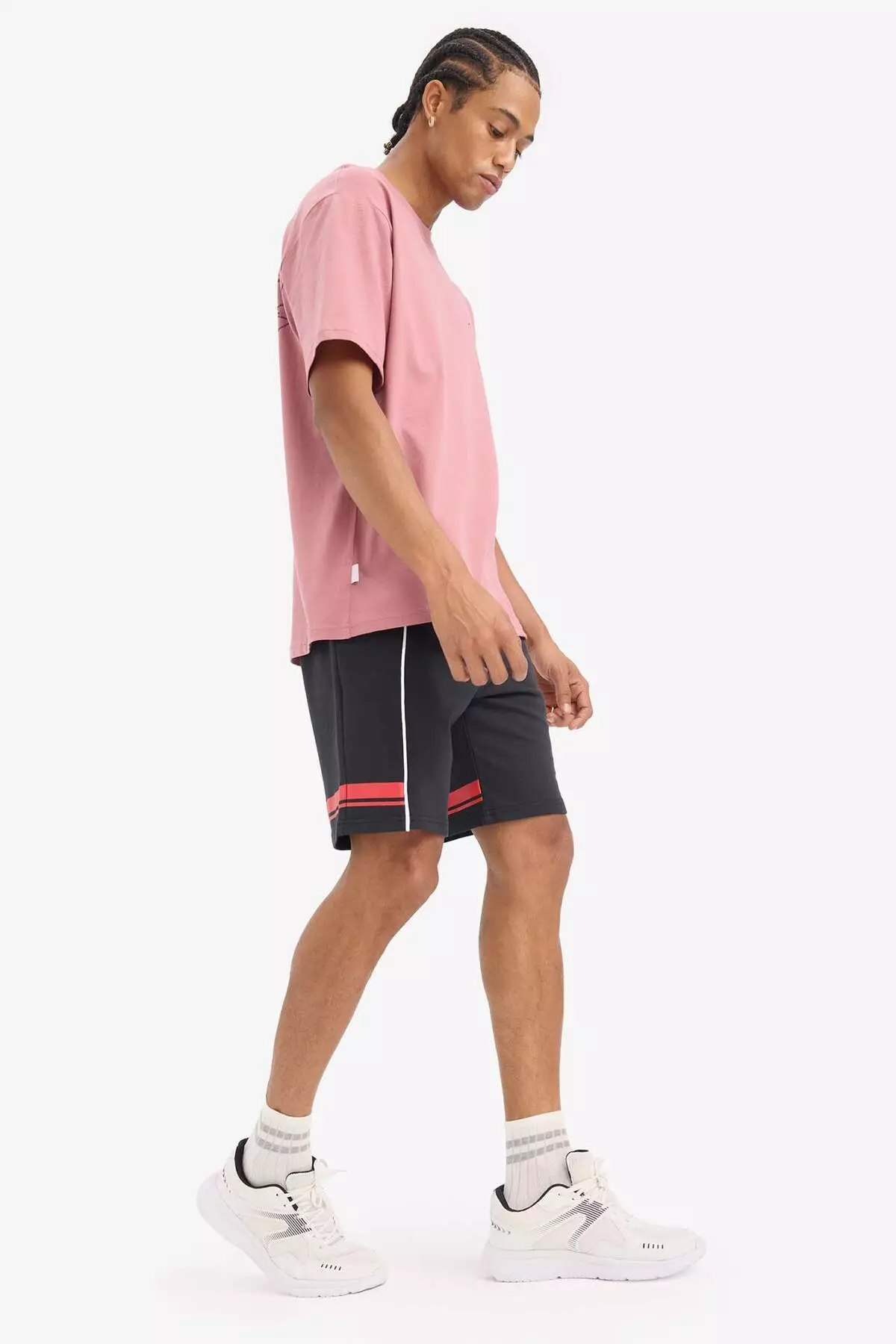 Defactofit Nba Chicago Bulls Boxy Fit Crew Neck Back Printed Short Sleeve T-Shirt E2184Ax25Sm