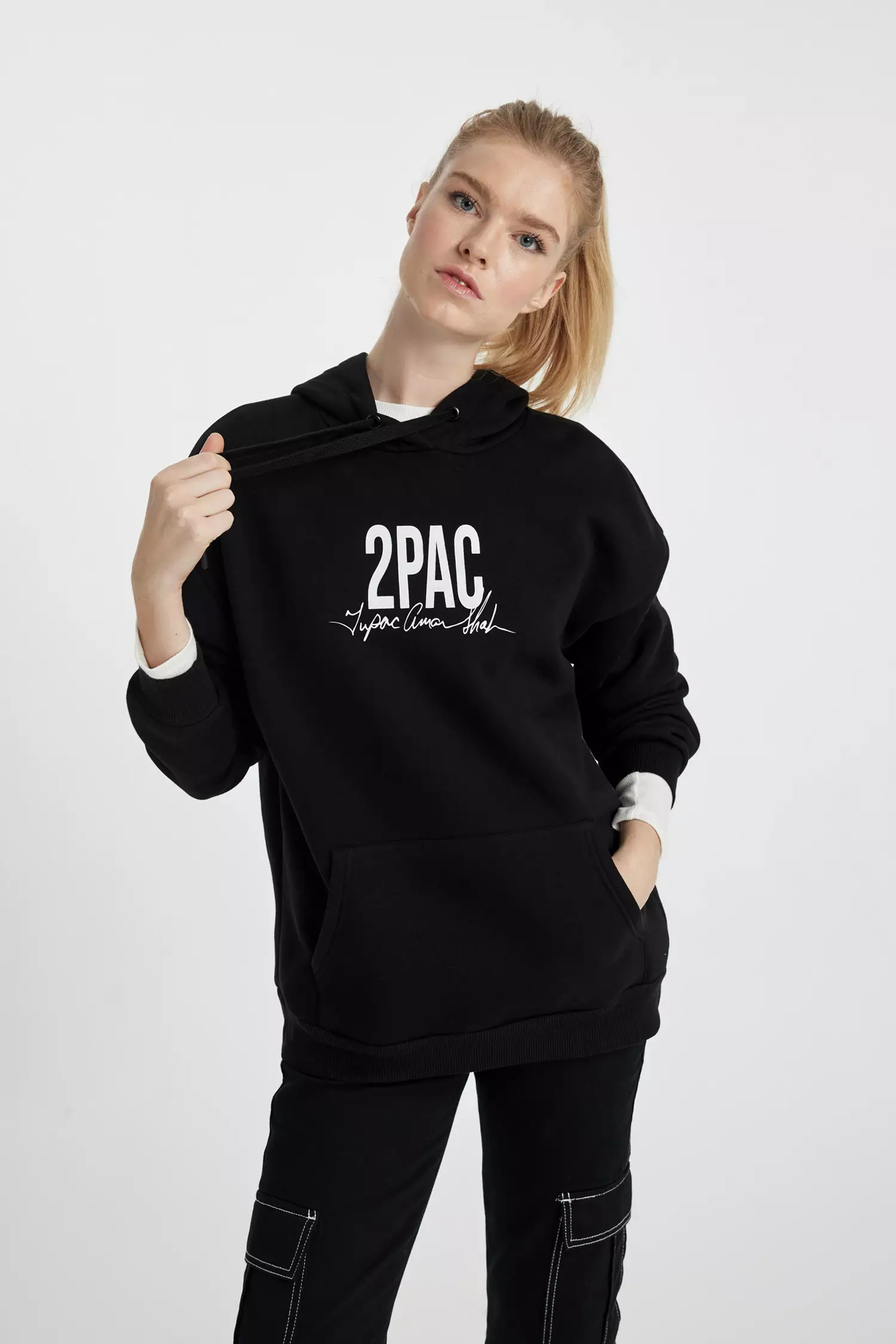 DeFacto Oversize Fit Tupac Printed License Hoodie 2023 Buy