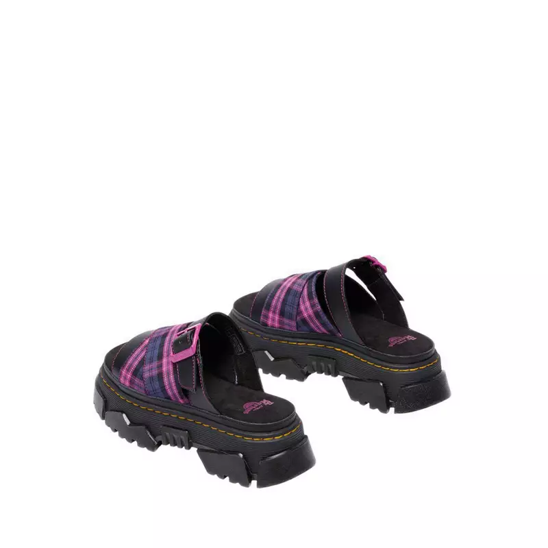 Dr. Martens Mattison Slide Black + Pink Multi