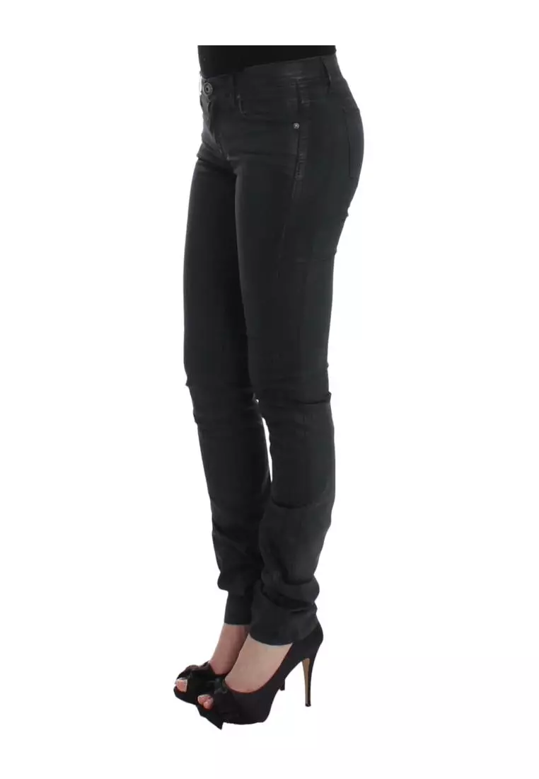 Buy Ermanno Scervino Slim Straight Leg Jeans with Logo 2025