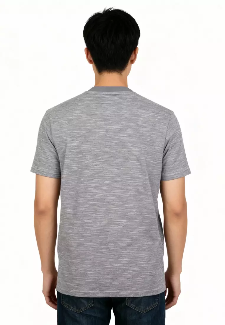 Akhi Textured Crew Neck Tee