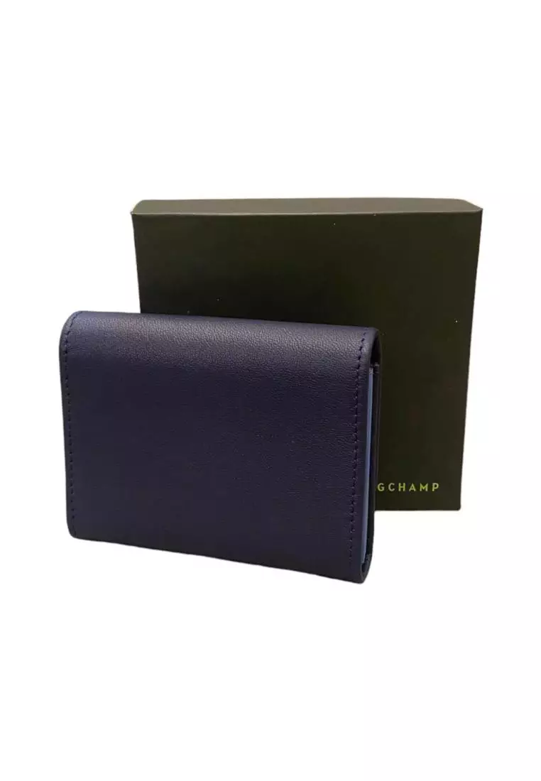 Jual Longchamp Longchamp Card Holder in Navy Original 2024 ZALORA