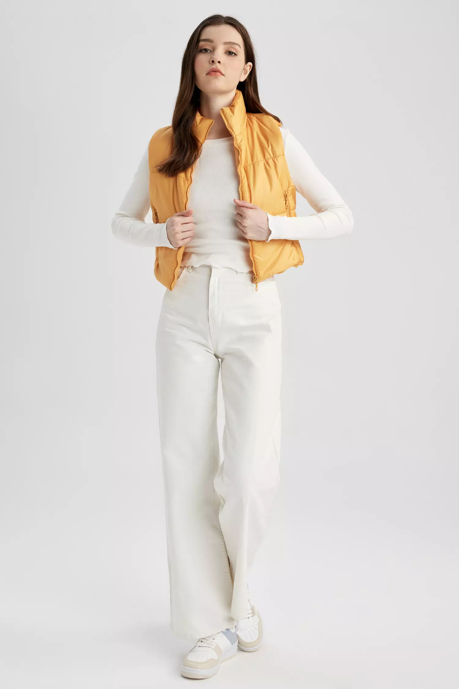 Buy DeFacto Slim Fit Linen Blend Vest 2024 Online