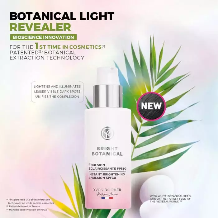 Yves Rocher Bright Botanical Instant Brightening Emulsion SPF 30 50 ml