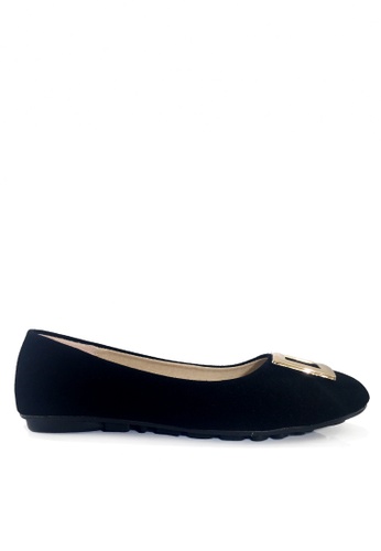 Twenty Eight Shoes black Square Buckles Ballerinas VL1322 C30EDSHCF29759GS_1