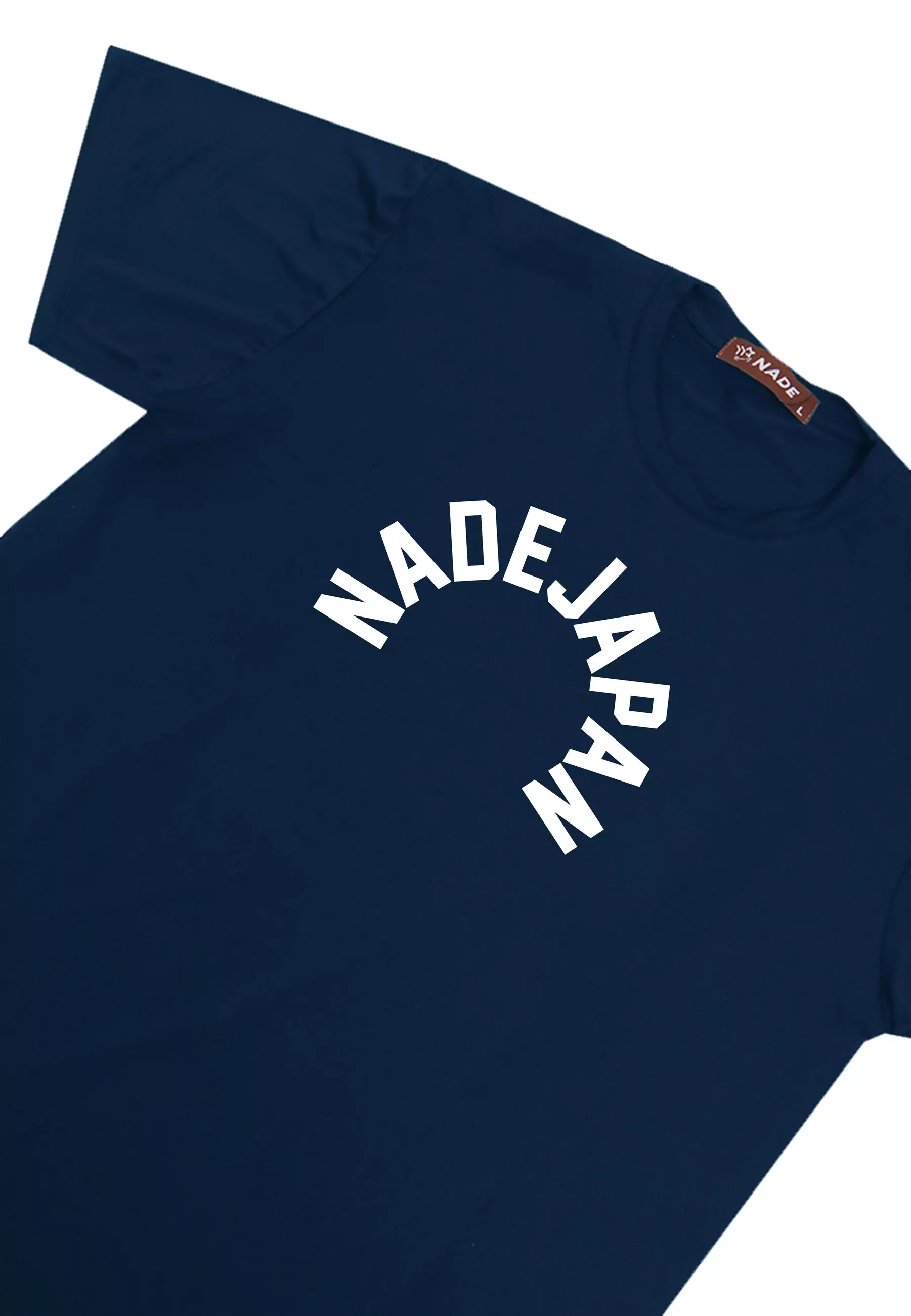 NTC86 kaos korea korean style aestetik tulisan abstrak nadejapan semicirc navy