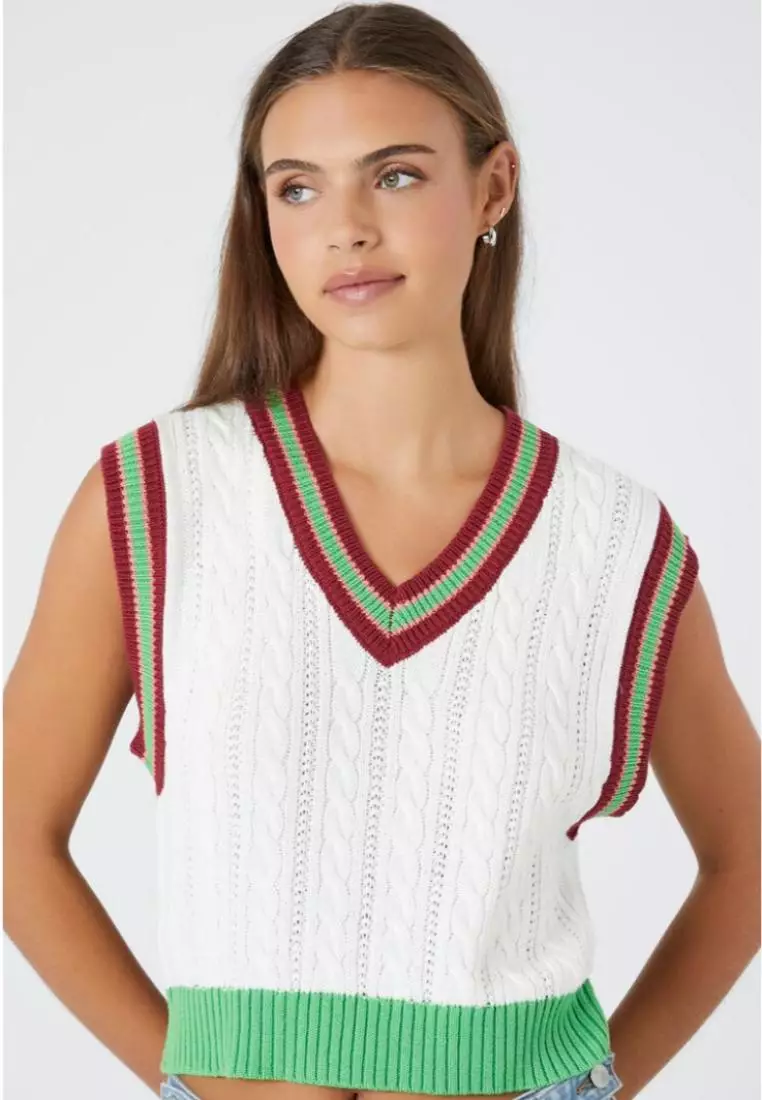 Striped 2025 sweater vest