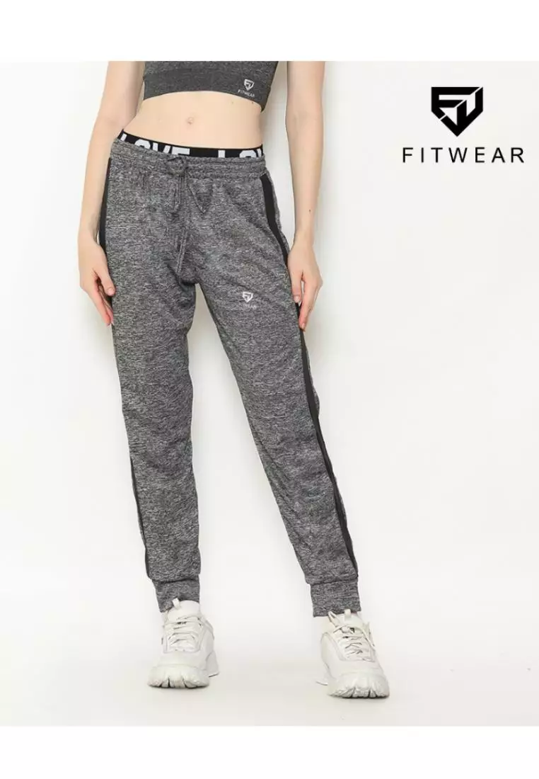 Fitwear - Jogger Olahraga Wanita LOLLY LOVE - GRAY LOVE