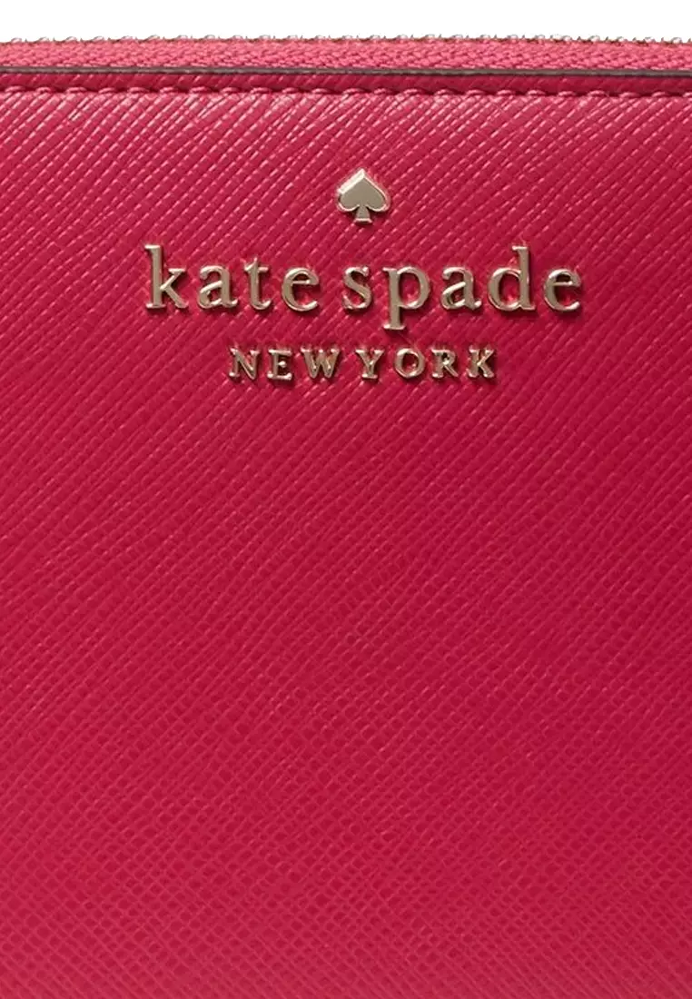 Kate Spade Staci Medium Satchel Crossbody Pink Ruby Saffiano